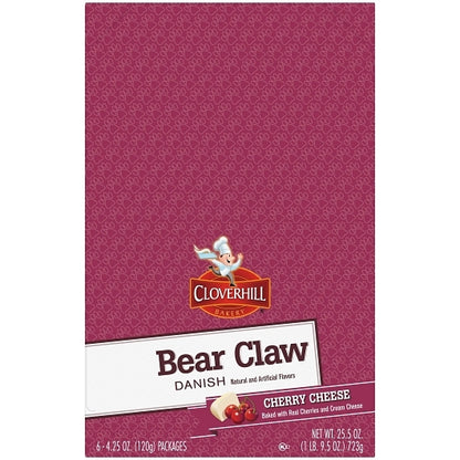 Cloverhill CHERRY CHEESE CLAW, 6 x 6 x 4.25 oz Case - DOT product image 8