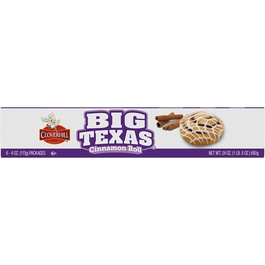 Big Texas CINNAMON ROLL SINGLE SERVE, 6 x 6 x 4 oz Case - DOT product image 7