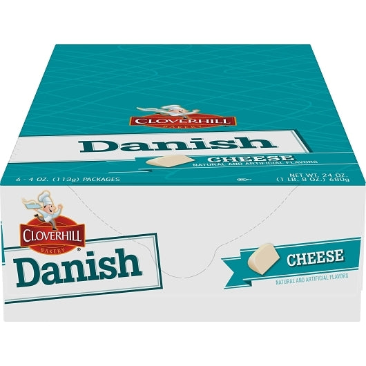 Cloverhill ROUND Cheese DANISH, 6 x 6 x 4 oz Case - Bakery & Desserts