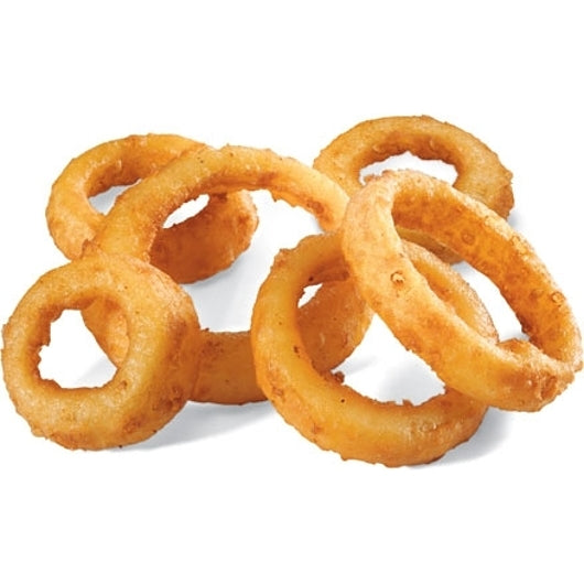 Commodity 3/8" Gourmet Onion Rings, 6 x 2.5 lb Case - Frozen Snacks & Appetizers