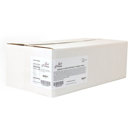 Commodity Potatoes Breaded Jalapeno Stuffed with Cheddar Cheese, 4 x 3 lb Case - DOT product image 3