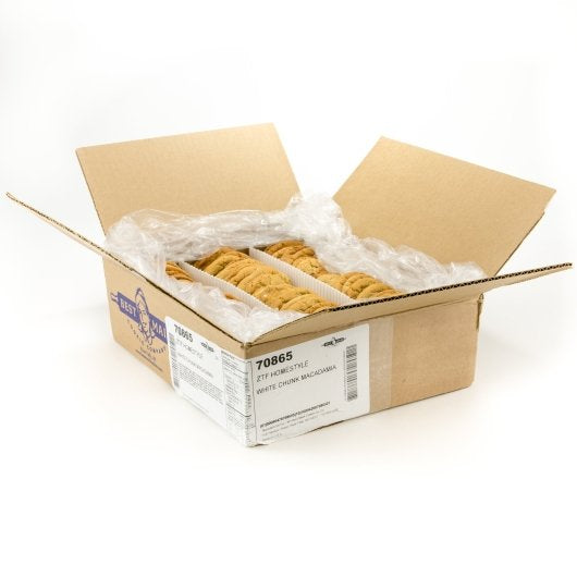 Best Maid White Chunk Macadamia Thaw Cookie, 72 x 1 oz Case - Bakery & Desserts