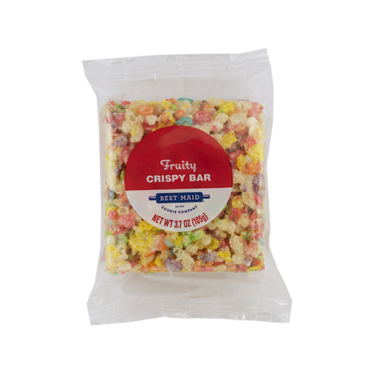 Best Maid Individually Wrapped Crispy Marshmallow Fruity Bar, 24 x 0.231 lb Case - Bakery & Desserts