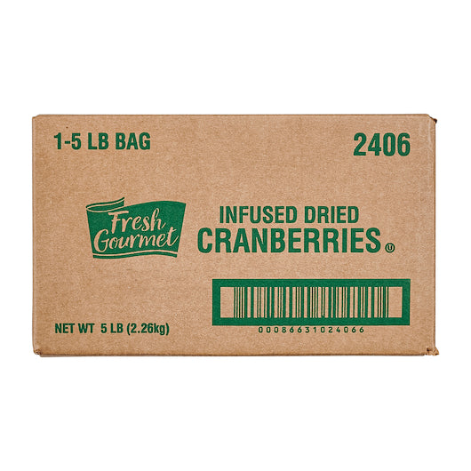 Fresh Gourmet Infused Dried Cranberry, 1 x 5 lb Case - DOT product image 3