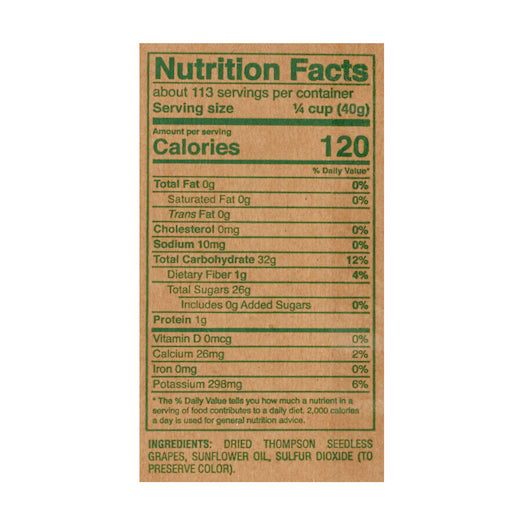 Fresh Gourmet Golden Seedless Raisins, 1 x 10 lb Case - DOT product image 7