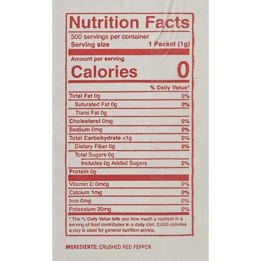 N'Joy Crushed Red Pepper, 500 x 1 GR Case - DOT product image 6