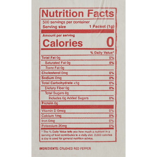 N'Joy Crushed Red Pepper, 500 x 1 GR Case - DOT product image 7