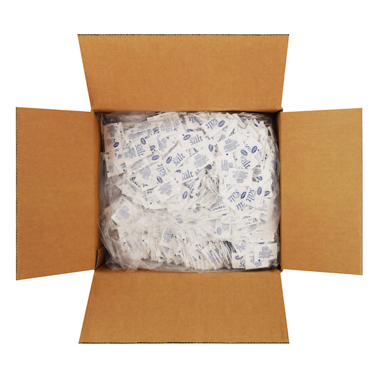 Sugar Foods Iodized Salt Packets, 6 x 1000 x 0.5 GR Case - GS1 open-case image