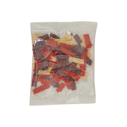 Fresh Gourmet Tri-Color Tortilla Strips Salad Topping Single Serve, 100 x 0.5 oz Case - Snacks
