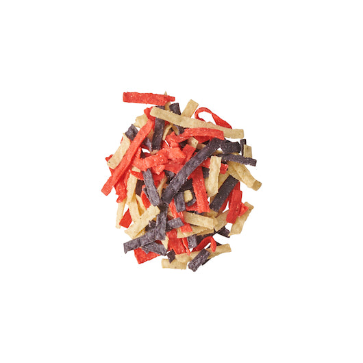 Fresh Gourmet Tri-Color Tortilla Strips Salad Salad Topping Bag, 10 x 1 lb Case - DOT product image 4