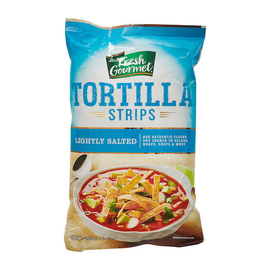Fresh Gourmet Tortilla Strips Salad Topping Bag, 10 x 1 lb Case - Snacks