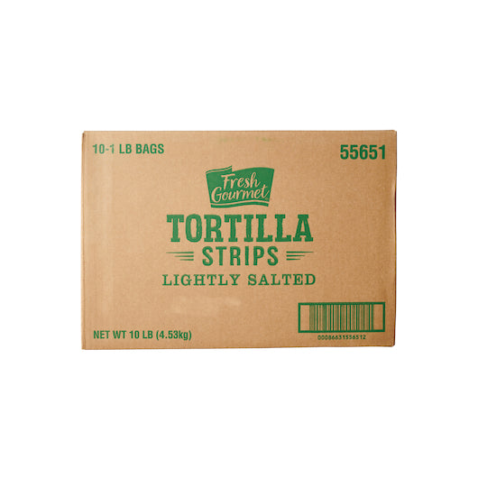 Fresh Gourmet Tortilla Strips Salad Topping Bag, 10 x 1 lb Case - DOT product image 7