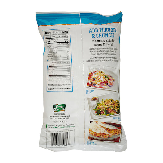 Fresh Gourmet Tortilla Strips Salad Topping Bag, 10 x 1 lb Case - DOT product image 3