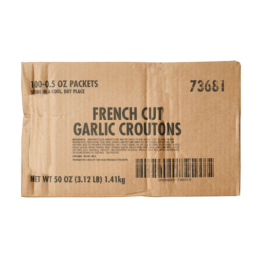 Fresh Gourmet French Garlic Crouton Single Serve, 100 x 0.5 oz Case - DOT product image 4