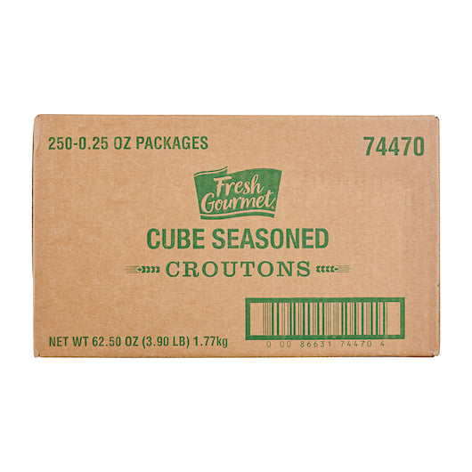 Fresh Gourmet Trans Fat Free Cubes Crouton Single Serve, 250 x 0.25 oz Case - DOT product image 7