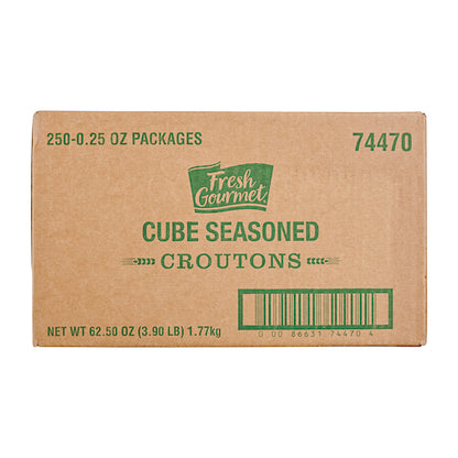 Fresh Gourmet Trans Fat Free Cubes Crouton Single Serve, 250 x 0.25 oz Case - DOT product image 7