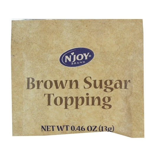 N'Joy Brown Sugar Topping Oatmeal, 125 x 13 GR Case - Pantry Ingredients