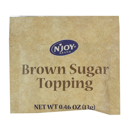 N'Joy Brown Sugar Topping Oatmeal, 125 x 13 GR Case - Pantry Ingredients