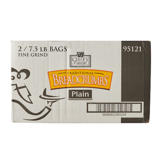 Chef's Finest Plain Fine Bread Crumbs, 2 x 7.5 lb Case - DOT product image 4