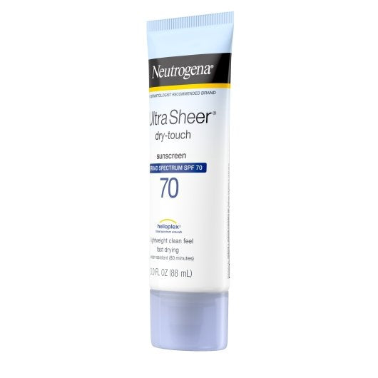 Neutrogena Ultra Sheer Dry-Touch Sunscreen Spf70 Lotion, 4 x 3 x 3 fl oz Case - Alternate product angle or state