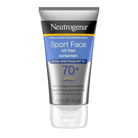 Neutrogena Sport Face Oil-Free Sunblock Spf70 Lotion, 4 x 3 x 2.5 fl oz Case - Health & Personal Care
