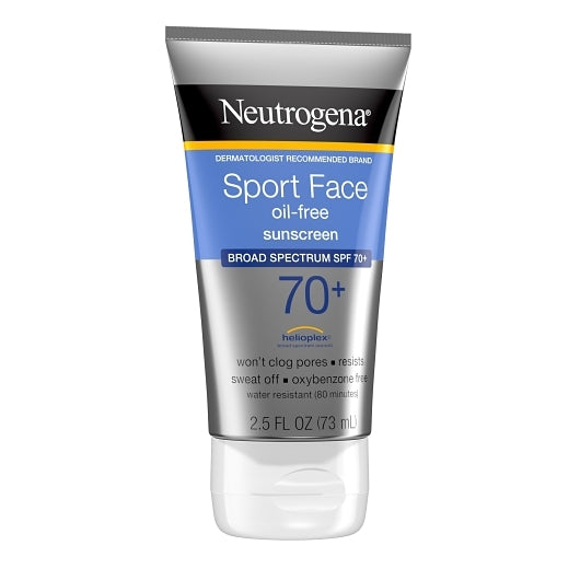 Neutrogena Sport Face Oil-Free Sunblock Spf70 Lotion, 4 x 3 x 2.5 fl oz Case - DOT product image 2