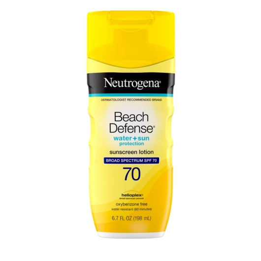 Neutrogena Beach Defense Spf70 Lotion, 4 x 3 x 6.7 fl oz Case - Health & Personal Care