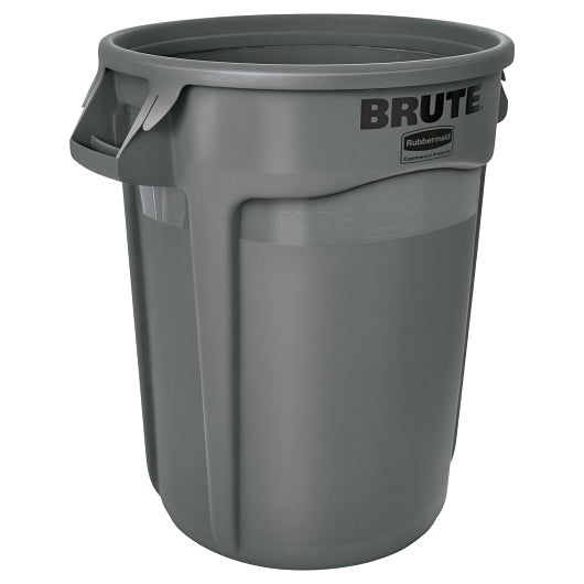 Rubbermaid Commercial Products Brute Container 32 Gray, 6 x 1 each Case - Food Containers & Lids