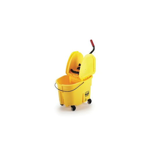 Rubbermaid Commercial Products 35 QUART WAVEBRAKE DOWNPRESS BUCKET WRINGER, 1 x 1 ct Case - DOT product image 2