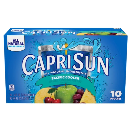 Capri Sun Ready To Drink Pacific Cooler Soft Drink, 4 x 1.77 LT Case - Beverages
