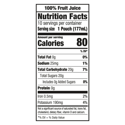 Capri Sun 100% Juice Ready To Drink Apple Juice, 4 x 60 fl oz Case - DOT product image 7