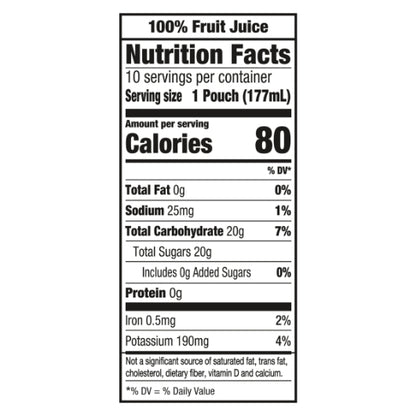 Capri Sun 100% Juice Ready To Drink Apple Juice, 4 x 60 fl oz Case - DOT product image 7