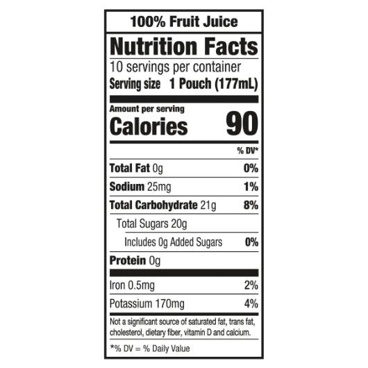 Capri Sun 100% Juice Ready To Drink Berry Juice, 4 x 1.87 QT Case - DOT product image 8