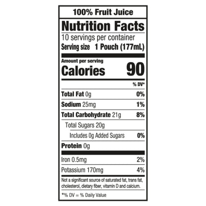 Capri Sun 100% Juice Ready To Drink Berry Juice, 4 x 1.87 QT Case - DOT product image 8