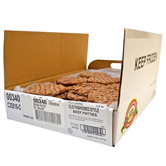 Kings Command Foods Flame Broiled Old Fashioned Style Beef Burgers, 1 x 40 x 4 oz Case - DOT product image 4