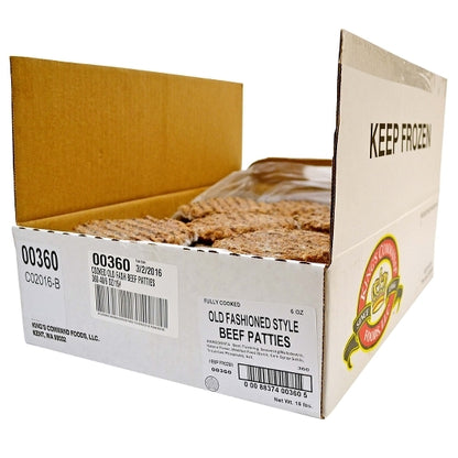 Kings Command Foods Flame Broiled Old Fashioned Style Beef Burgers, 1 x 40 x 6 oz Case - DOT product image 3