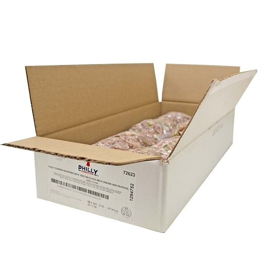 Philly Sensations Philly Cheese Steak With Pepper, 4 x 2.5 lb Case - DOT product image 5