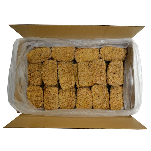 Kings Command Foods Fully Cooked Old Fashioned Style Beef Meatloaf Slices 80/20, 1 x 80 x 3 oz Case - Frozen Meat &