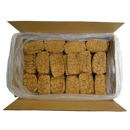 Kings Command Foods Fully Cooked Old Fashioned Style Beef Meatloaf Slices 80/20, 1 x 80 x 3 oz Case - Frozen Meat &