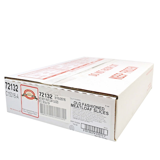 Kings Command Foods Fully Cooked Old Fashioned Style Beef Meatloaf Slices 80/20, 1 x 80 x 3 oz Case - DOT product image 5