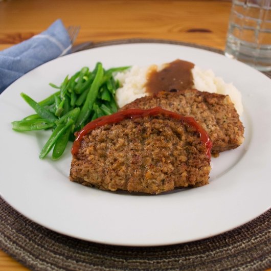 Kings Command Foods Fully Cooked Old Fashioned Style Beef Meatloaf Slices 80/20, 1 x 80 x 3 oz Case - DOT product image 3