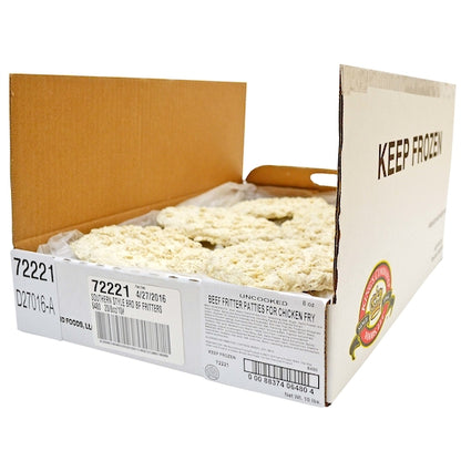 Kings Command Foods Raw Southern Country Fried Beef Steak Fritter With Soy, 1 x 20 x 8 oz Case - DOT product image 3