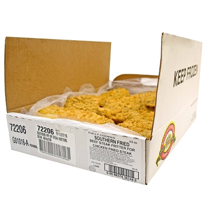 King's Command Fully Cooked Beef Steak Fritter Southern Fried, 1 x 40 x 4 oz Case - DOT product image 3