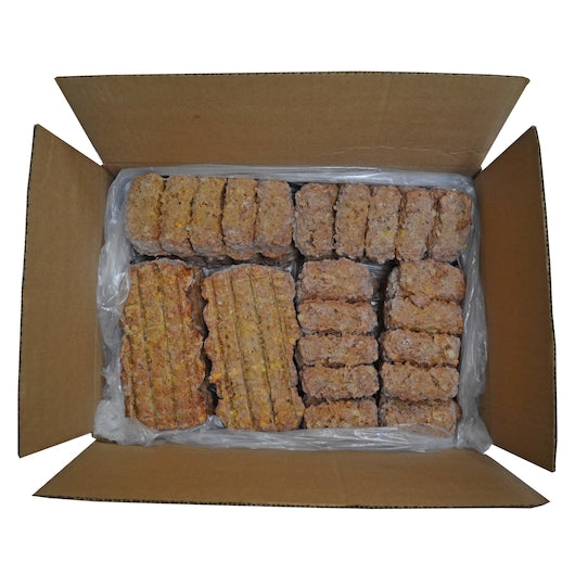 Kings Command Pull Fully Cooked Pull Apart Beef Meatloaf 75/25, 1 x 12 x 21 oz Case - Frozen Meat & Seafood