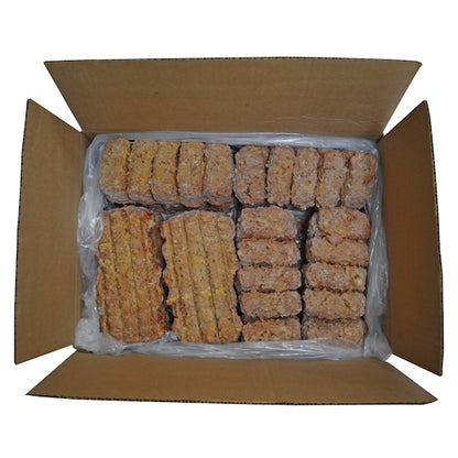 Kings Command Pull Fully Cooked Pull Apart Beef Meatloaf 75/25, 1 x 12 x 21 oz Case - Frozen Meat & Seafood