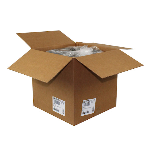 PartiPak PETE Black 16 Inch Everyday Tray, 1 x 50 x 50 each Case - Fast Food Baskets & Trays
