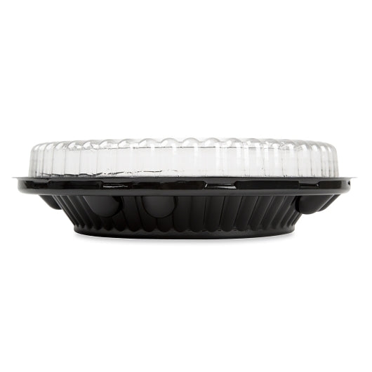 D & W 10 Inch Lo-dome Display Pie Container, 4 x 40 x 40 each Case - Food Containers & Lids