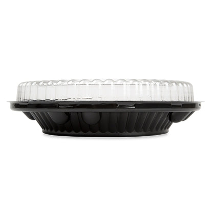 D & W 10 Inch Lo-dome Display Pie Container, 4 x 40 x 40 each Case - Food Containers & Lids
