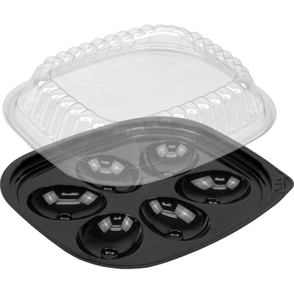 Dot Foods 6 Egg Black Tray, 1 x 416 x 416 each Case - GS1 product shown out of package