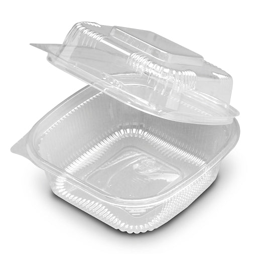D&W Fine Pack CONTAINER HINGED 6 INCH CLEAR, 1 x 250 x 250 each Case - DOT product image 2